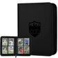 Trading Card Binder 4 Pocket  GERMUN PU Cover Card Binder for 160 Cards  enhanced Trading Card Holder Folders  Double Sided Pocket Card Album for MTG  TCG (Black)