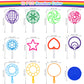 Oun Nana Bubble Wands Set, 12 Pcs Large Bubble Wands With Tray For Kids, Giant Bubble Wands Bubble Makers Bulk For Kids Summer Outdoor Bubble Party Favors