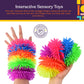Special Supplies Squishy Fuzzy Band Bracelets for Kids, 6 Pack, Flexible and Stretchy Wearable Sensory Toys, Tactile Silicone Sq