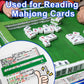 QANIUOS Mahjong Line Finder, 2 Pack Mahjong Rules Reader, Acrylic Card Rules Helper for Mahjong Players Accessories and Gifts(Gr
