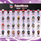 Teenymates NFL 2024 Party Animal Series 4 Pack - 8 Figures Total, 1 Inch Brown Plastic Toys