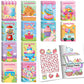 BenLouis 24 Pcs Sweet Mini Coloring Books Kids Candyland Donut Ice Cream Party Favors Small Activity Books Bulk for Kids Treats 