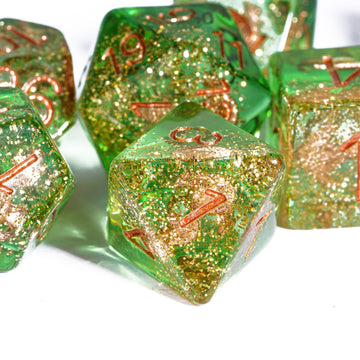 UDIXI 7 Die Polyhedral Dice Set D&D with Anchor Inclusion, Sequins DND Dice for Dungeons and Dragons RPG MTG and Other Tabletop