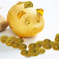100 Pieces Plastic Pirate Gold Coins Set - Play Treasure Gold Coins for Pirate Themed Party, St. Patrick's Day, Treasure Hunt Ga