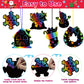 Stocking Stuffers - 48 PCS Rainbow Scratch Paper Cards Set | Christmas Crafts Toys Game for Kids - Christmas Gifts Ornaments Par