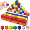 80PCS Foam Dice Set Small Colorful Dices with Number Dots for Math Game Building Toys Classroom Educational Toy Entertainment fo