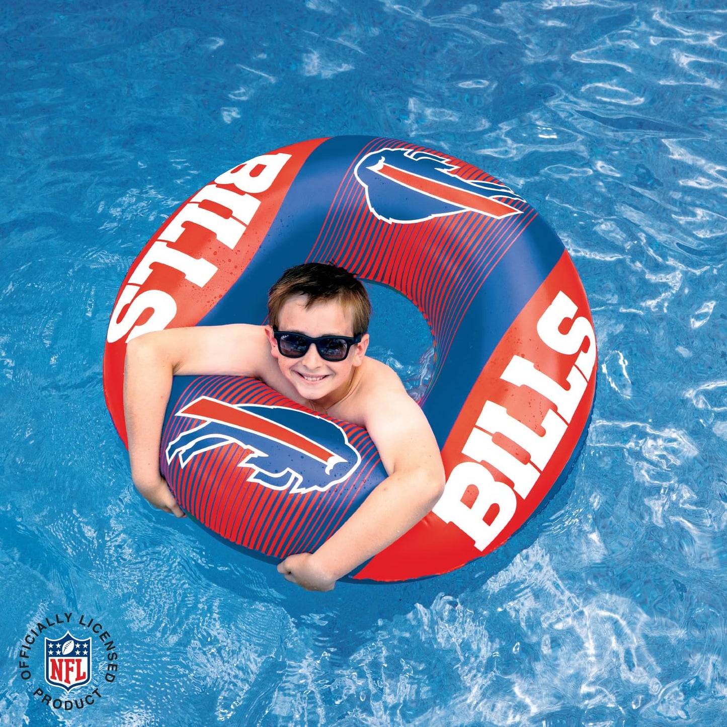 Bigmouth Buffalo Bills 36    Inflatable Pool Floats Officially Licensed Nfl Fan Gear Merchandise Inner Tube For Adults And Teens