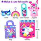 Krafun My First Beginner Felt Kit Unicorn Girl Animal Craft For Kids, Toddlers, Boys, Girls Age 3-6 Years Old, Include 6 Diy Handmade Arts And Crafts Projects, Activities Preschool Creative Toys