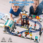 Hogokids Space Roller Coaster Building Toy - 926Pcs Coaster Building Set Features Lift Platform, Satellites, Rocket Buildable Space Rollercoaster Adventure Park For Adults Kids Girl Boy Ages 6-12 Year