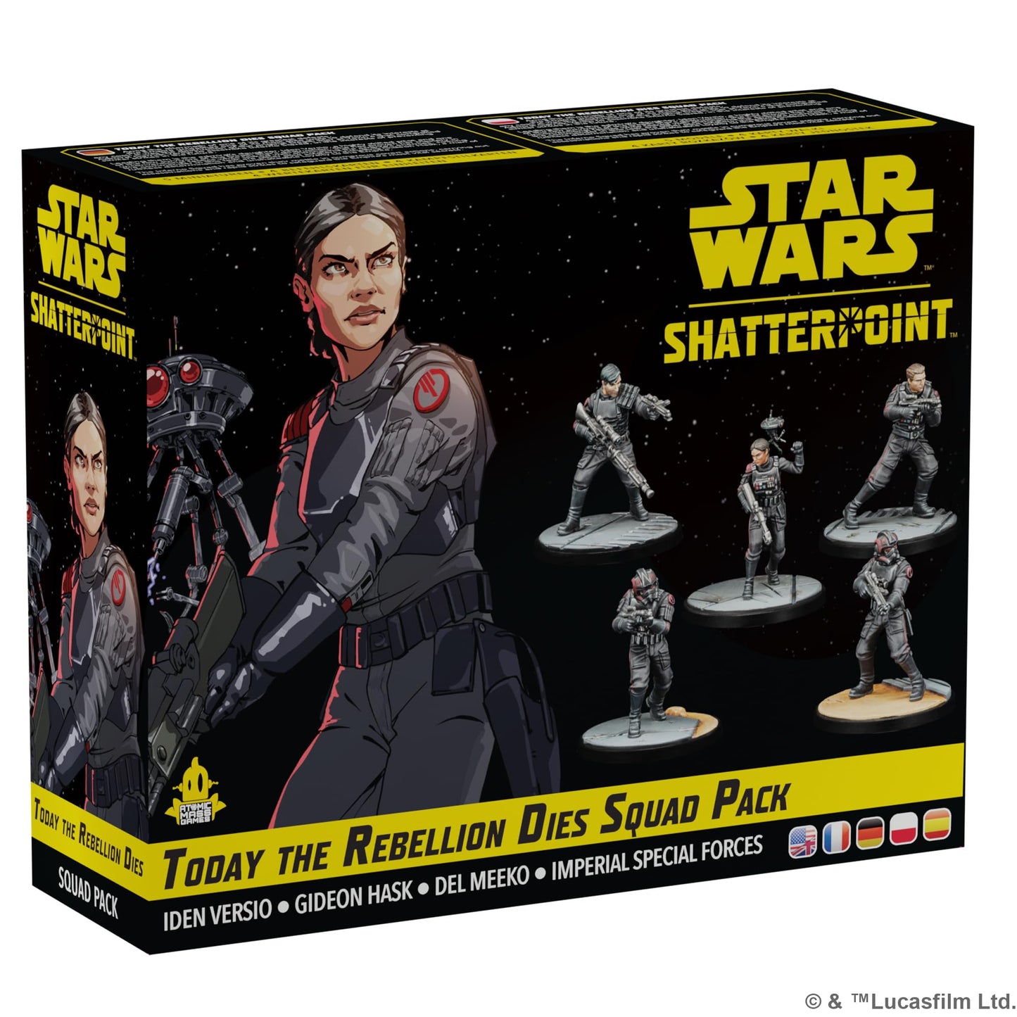 Atomic Mass Games Star Wars Shatterpoint Today The Rebellion Dies Squad Pack - Tabletop Miniatures Game  Strategy Game for Kids and mature-themeds  Ages 14+  2 Players  90 Minute Playtime
