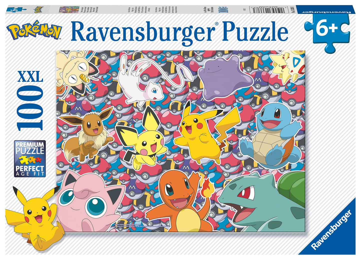 Ravensburger Pokemon Jigsaw Puzzles For Kids Age 6 Years Up - Xxl 100 Pieces - Pikachu Toys