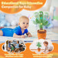 Dancing Talking Cactus Baby Toy, Singing Mimicking Cactus Toy Repeats What You Say, Tummy Time Toy Led Interactive Cactus, Baby