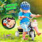 Toddler Tricycle For 1-3 3-5 Year Olds, Colorful Lighting Toddler Bike Baby, Toys For Ages 2-4 Boys, 3-Level Adjustable Seat, 2