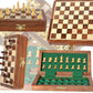 Chessbazar Magnetic Travel Pocket Chess Set - Staunton 7X7 Inch Folding Game Board - Handmade In Fine Rosewood - 2 Players, Age 14+