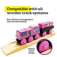 Zany Trains Series 1 - Wooden Train Set With Cargo - Compatible With All Wooden Train Sets - Wooden Train Cars (Sugar Rush Susie)