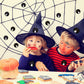 60 Pieces Halloween Gender Reveal Stickers Round Stickers Halloween Theme Stickers Halloween Decoration Stickers For Halloween Party Bottles Laptop Mobile Phone Decor 2 Styles(Ghost)