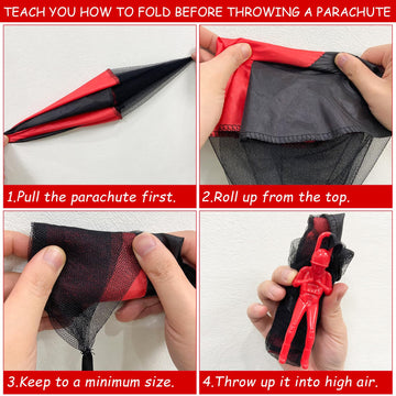 Jgalnim 12Pcs Parachute Toy,Tangle Free Outdoor Flying Parachute Men,Outdoor Hand Throw Parachute Flying Toys For Easter Basket