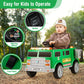 Costzon Ride on Garbage Truck, 12V Battery Powered Kids' Electric Vehicles w/Remote Control, Trash Bin/Shovel/Lights/Sound Effec