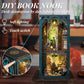Fsolis Book Nook Kits For Adults, Diy Miniature House Kit Puzzle Booknook Magic Halloween Book Nook Bookshelf Alley Decorative Bookends For Women Teenagers (Darkness Common Room)