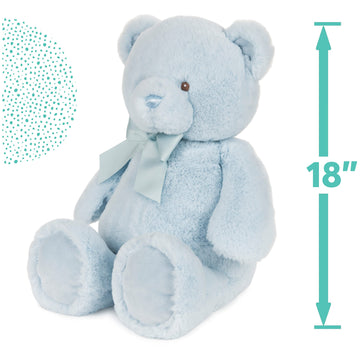 Gund Baby My First Friend Teddy Bear, Blue, Ultra Soft Animal Plush Toy For Babies And Newborns