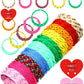 Junkin 60 Sets Valentine Knot Bracelets with Cards Our Class Will Knot Be the Same Without You Classroom Valentines Exchange Gif