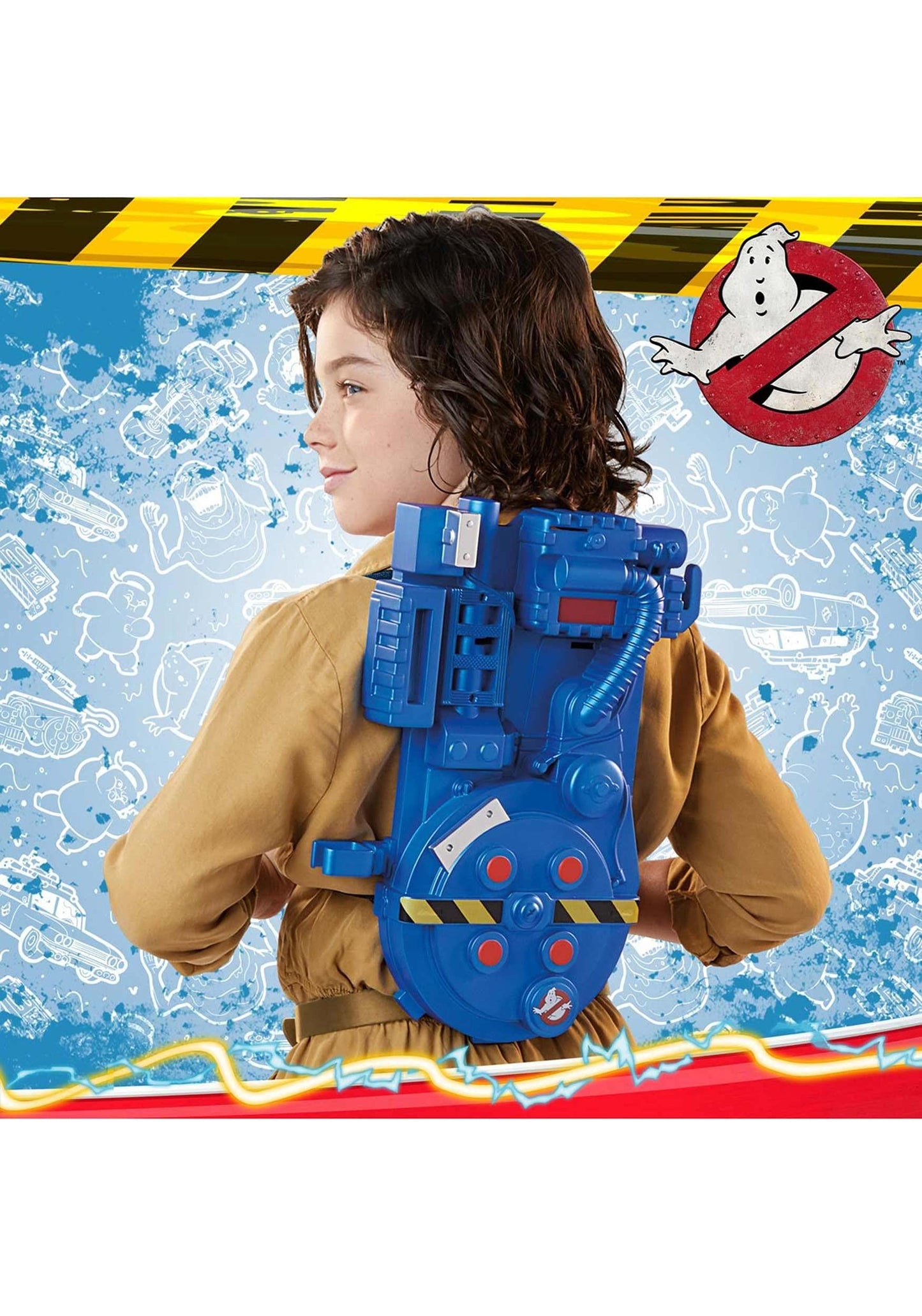 Ghostbusters Proton Pack Roleplay Gear for Kids, One Size, Blue, Model E9538, Great Gift for Ages 5 and Up