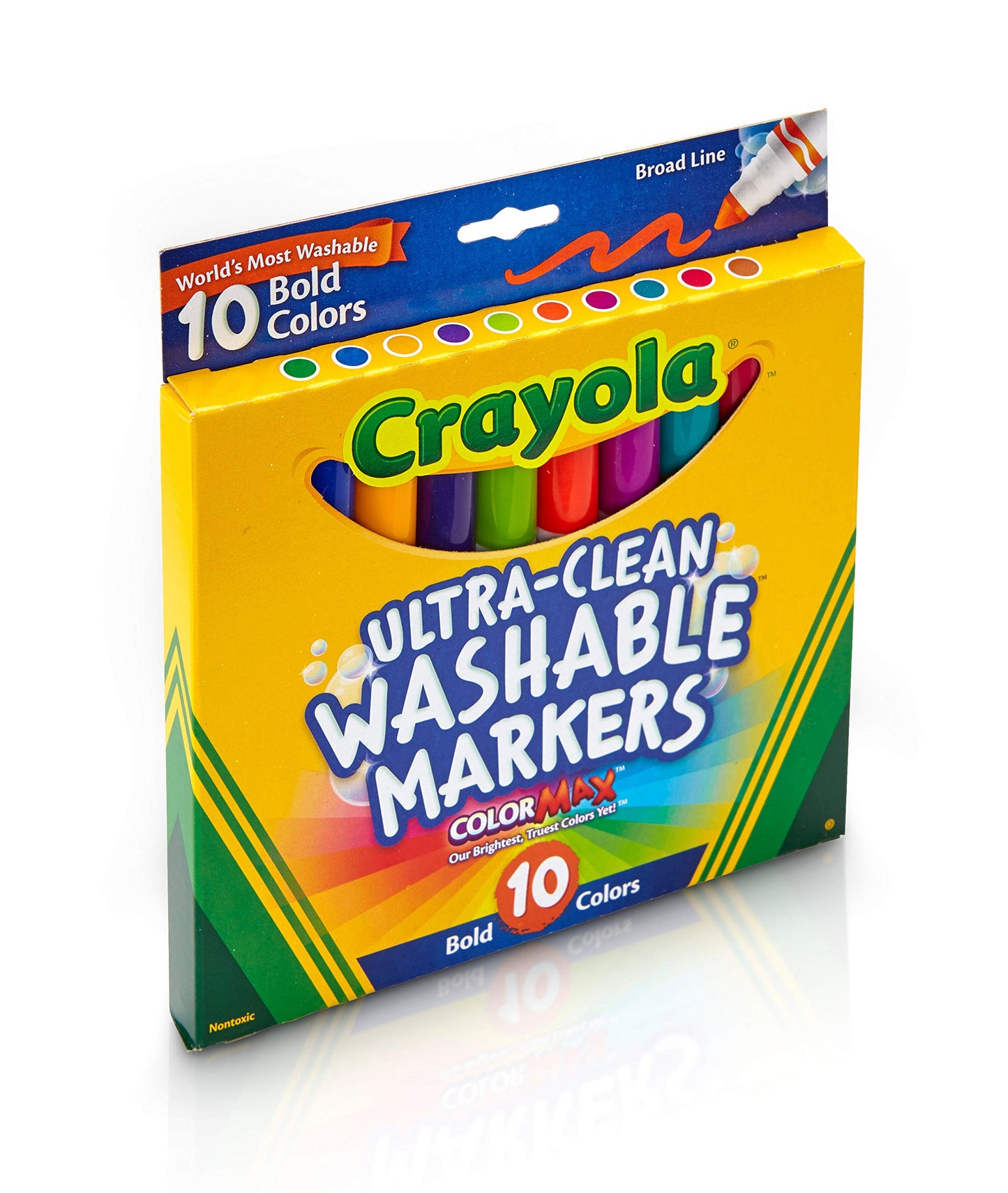 Crayola Ultraclean Broadline Bold Markers (10 Count)