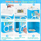 Blue Piggy Bank For Kids, Electronic Coin Money Bank, Children'S Safe Money Jar Toy Age 4 7 8 9 10 11 With Password Code Lock An