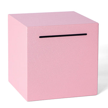 Piggy Bank For Adults Must Break To Open, Unbreakable Adults Piggy Bank Made Of Stainless Steel, Metal Saving Bank (Pink, 4.72-I