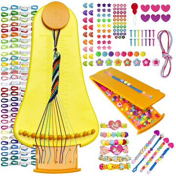 zwzxd Friendship Bracelet Making Kit for Girls, Arts and Crafts Bracelets String Maker Kit for Kids Ages 8+Christmas Birthday Gi