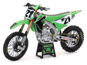 Kawasaki Kx450Sr Dirt Bike Motorcycle #21 Jason Anderson Green And Black ''Kawasaki Racing Team'' 1/12 Model By New Ray