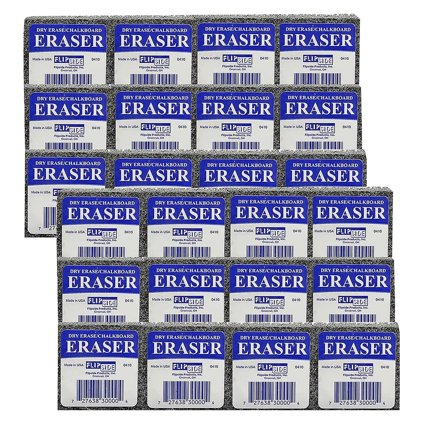 Flipside FLP300092 2 x 2 in. Flipside Student Eraser Class Pack  12 Per Pack  Pack of 2