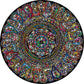 Hard Mandala Puzzle 1000 Pieces, Difficult Impossible Puzzles For Adult, Challenging Colorful Round Jigsaw Puzzle