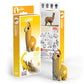 Eugy Llama 3D Puzzle, 20 Piece Eco-Friendly Educational Toy Puzzles For Boys, Girls & Kids Ages 6+