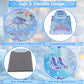 Handwell Dance Mat Toys Girl Gift: 8-Button Frozen Dance Pad With Wireless Bluetooth Electronic Dance Game For Kids Led Light Bu