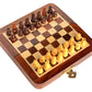 Stonkraft - 7'' X 7'' - Wooden Travel Folding Small Chess Game Board Set + Wooden Magnetic Crafted Pieces