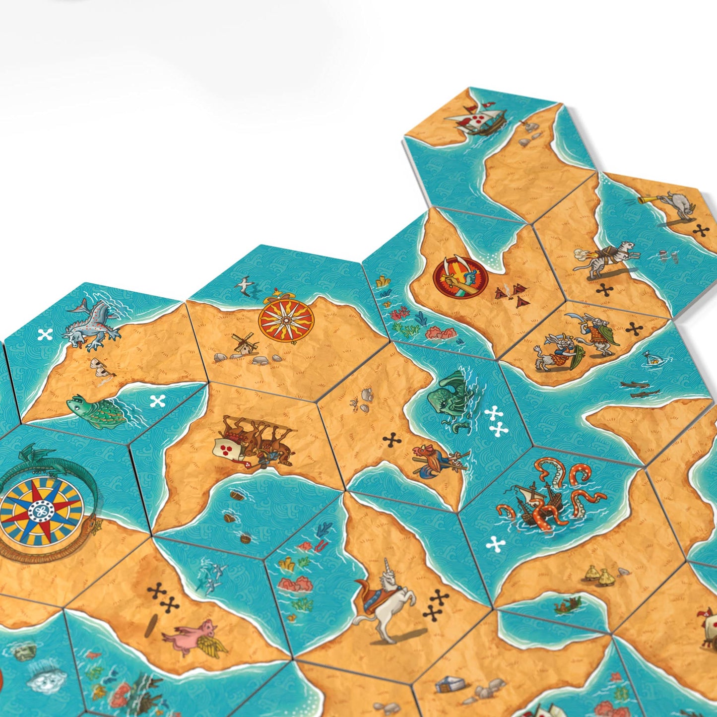 Good Games Publishing Land vs Sea Board Game - Medium Multi-coloured Cardboard, Model 014GGP