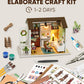 DIY Miniature House Kit  DIY Dollhouse Kit for mature-themeds to Build  Mini House Kit with LED  Mayberry Street Miniatures  Ideal Gifts for Birthday  Valentine Christmas(Happy Times)