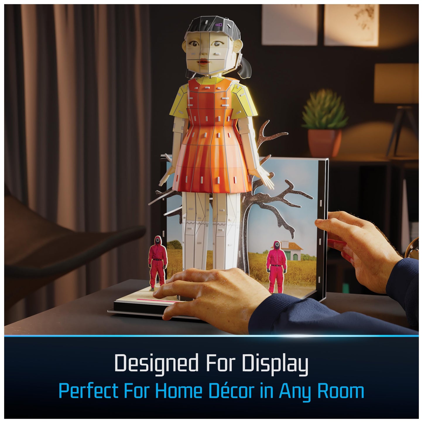 4D Build  Squid Game Young HEE Doll 3D Model Kit  Squid Game Collectibles & Desk D?cor  mature-themed Puzzle  Building Toys  3D Puzzles for mature-themeds & Teens  193 Pieces  for Ages 12 & Up