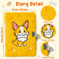 Cy2Side Corgi Dog Diary Set - 6Pcs Corgi Diary With Lock And Keys For Girls, Corgi Plush Secret Journal Diary Journaling Set For Writing, Make Your Own Scrapbook With Crafts Idea Gift For Teen Girls