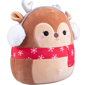 Squishmallows 10-Inch Darla The Easter Deer Plush - Brown Polyester Stuffed Animal Toy - Collectible Fawn for Kids, Girls & Boys