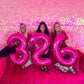 Hot Pink Number 6 Balloon 40 Inch, 6 Balloon Number, 6Th Birthday Decorations, Hot Pink Party Supplies For Boys Girls