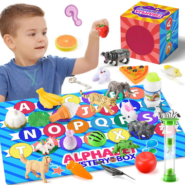 Montessori Toys For Toddlers,Alphabet Mystery Box Letters Matching Game Learning Toys Educational Preschool Games For Kids Ages