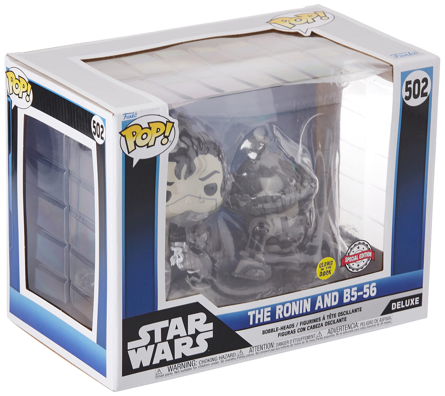 Funko Pop! Star Wars: Visions - The Ronin And B5-56 Glow In The Dark Deluxe Pop!