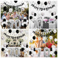 70Th Birthday Decorations For Men Women, Black Silver White Birthday Balloons, Black Happy 70Th Birthday Banner Birthday Cake To