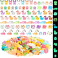 Seenelling 240 Pcs Mini Resin Animals Miniature Luminous Animals Ducks Mushrooms Owls Flamingos Tiny Glow in The Dark Figures fo