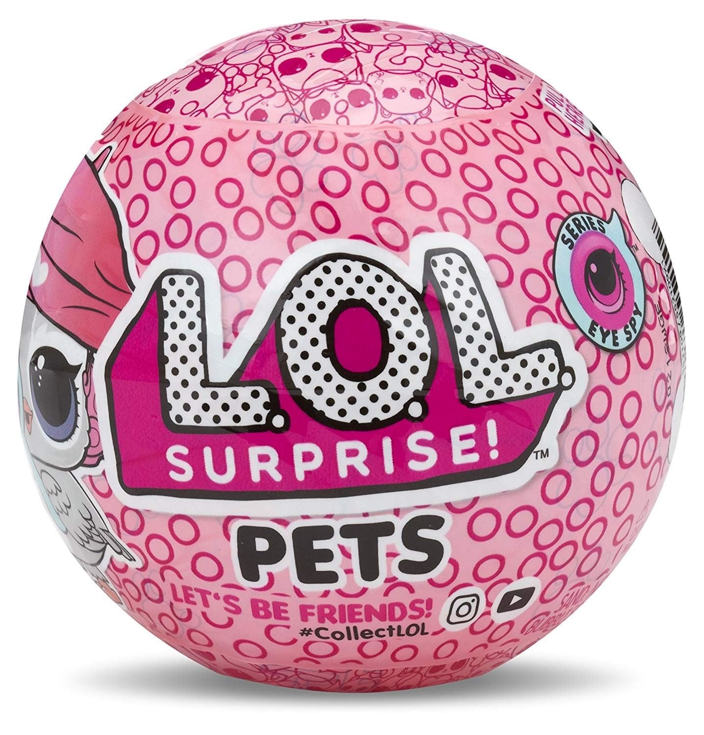 L.O.L. Surprise! Eye Spy Pets - Multi-colored Small Plastic Toy - Model 552109