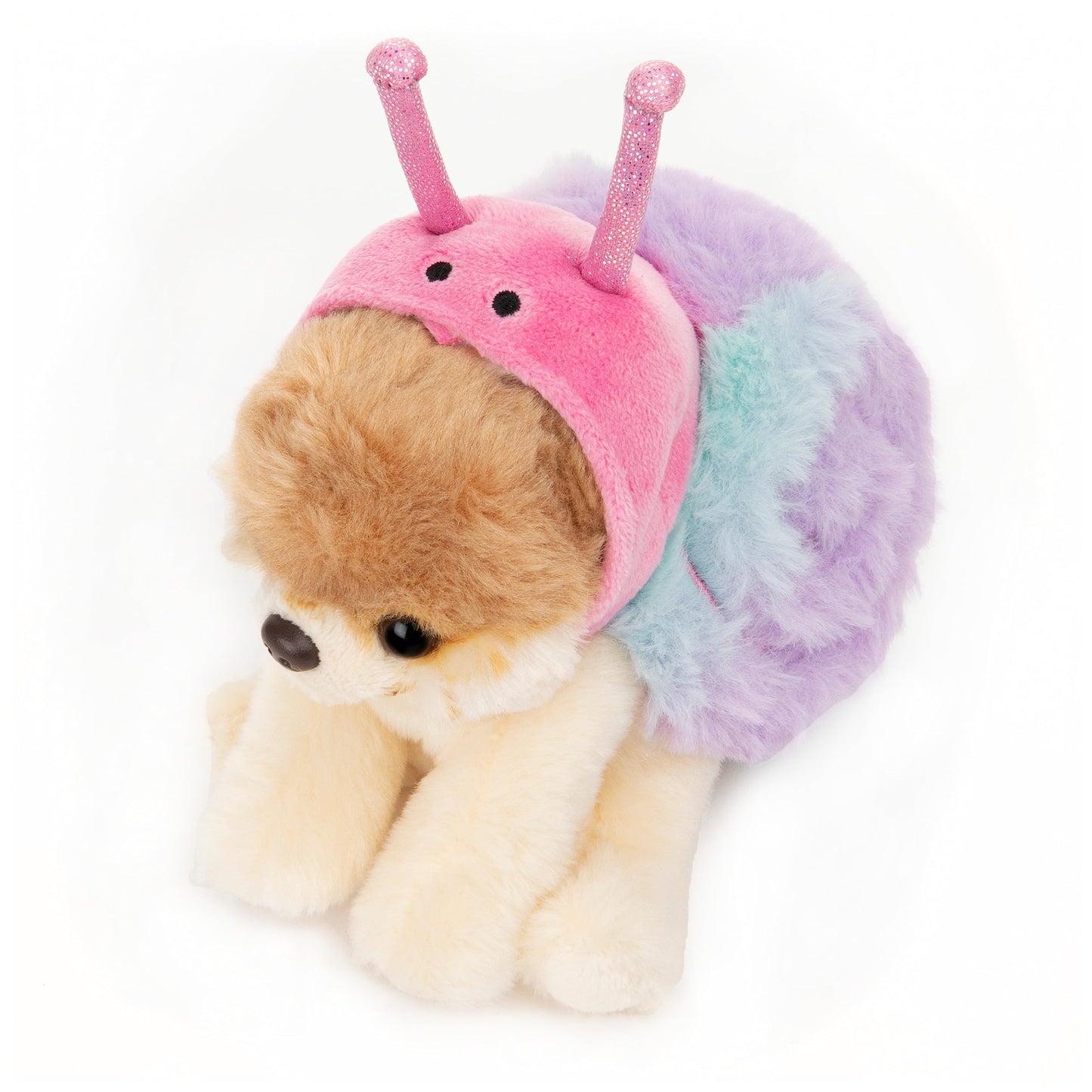 Gund Boo, The Worlds Cutest Dog, Itty Bitty Boo Snail #60, Stuffed Animal Plushie, Spring Decor, Pink And Blue, 5