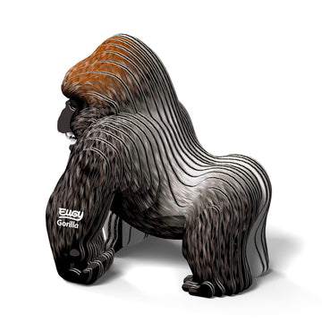 Eugy Gorilla 3D Puzzle, 32 Piece Eco-Friendly Educational Toy Puzzles For Boys, Girls & Kids Ages 6+