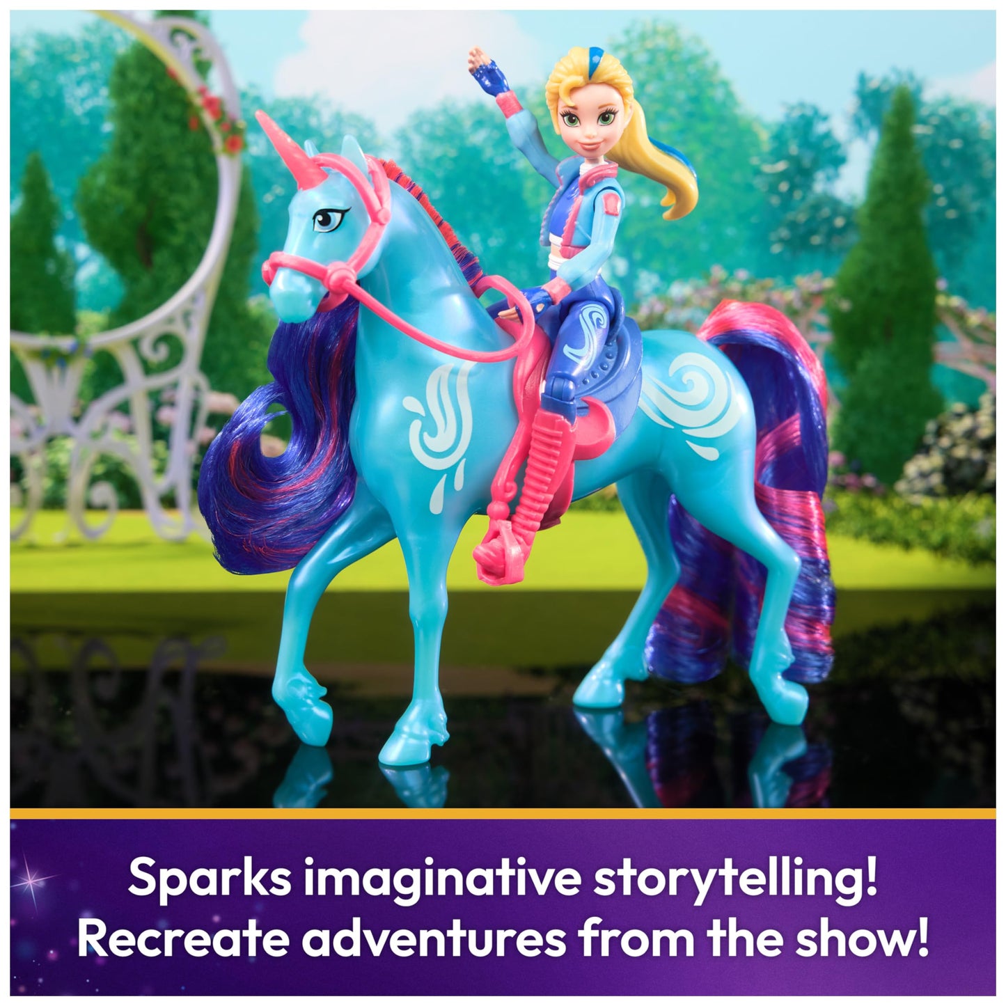 Unicorn Academy, Isabel & River Set With 2 Riding Accessories & Hair Styling Tool, Dolls & Unicorn Toys For Girls Ages 4 And Up